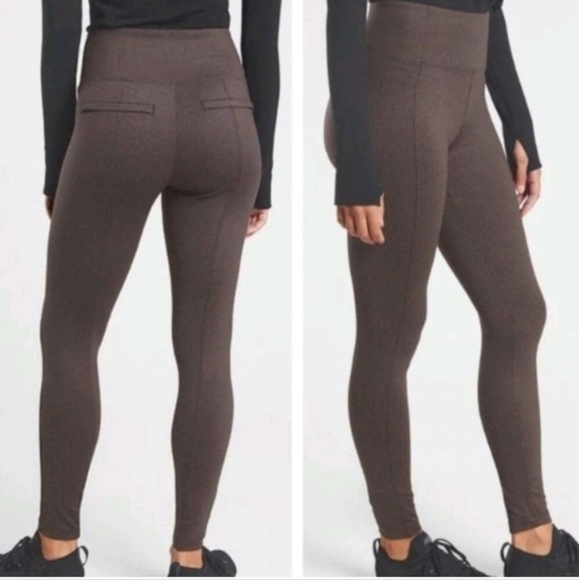 ATHLETA Elancey Houndstooth High Rise Tight Sz L Tall - Picture 1 of 9
